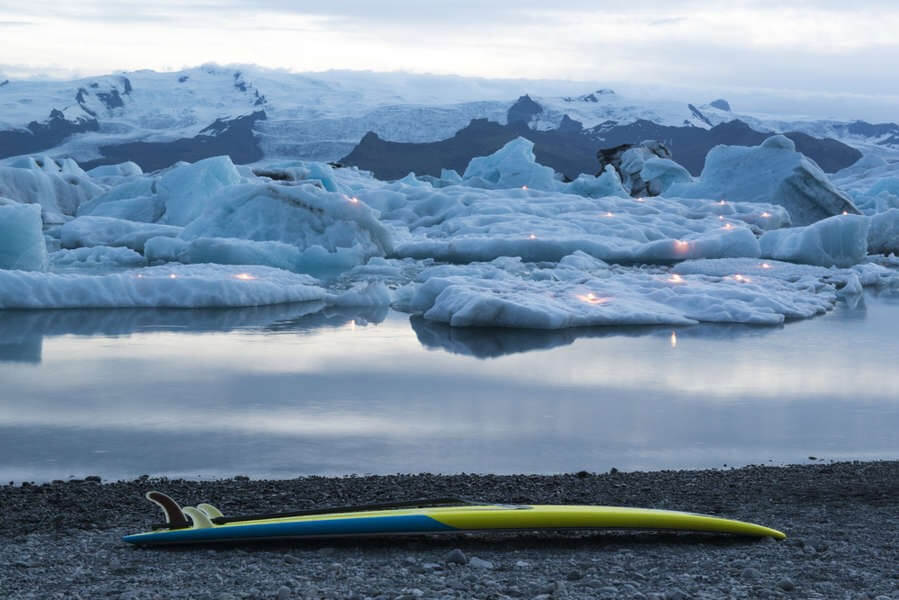 Surfing in Iceland
