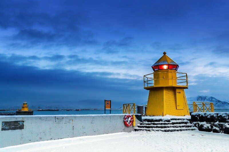 reykjavik old harbour lighthouse