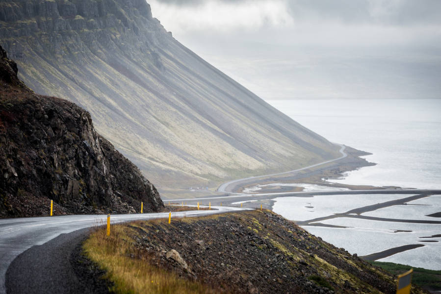 Winding road in Iceland&acute;s Westfjords