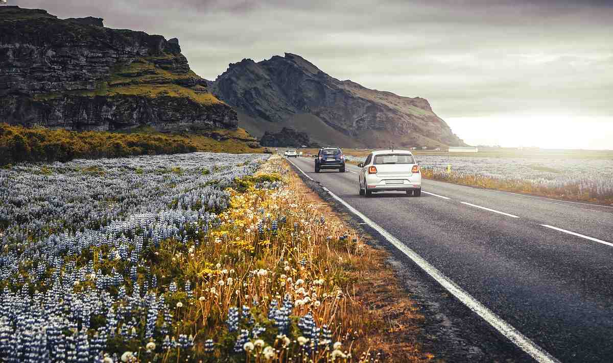 iceland economy car on the Ring Road