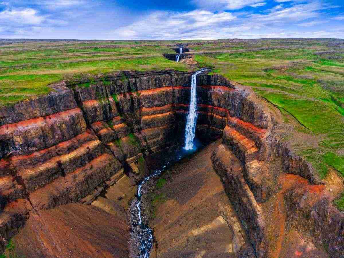 Hengifoss Waterfall