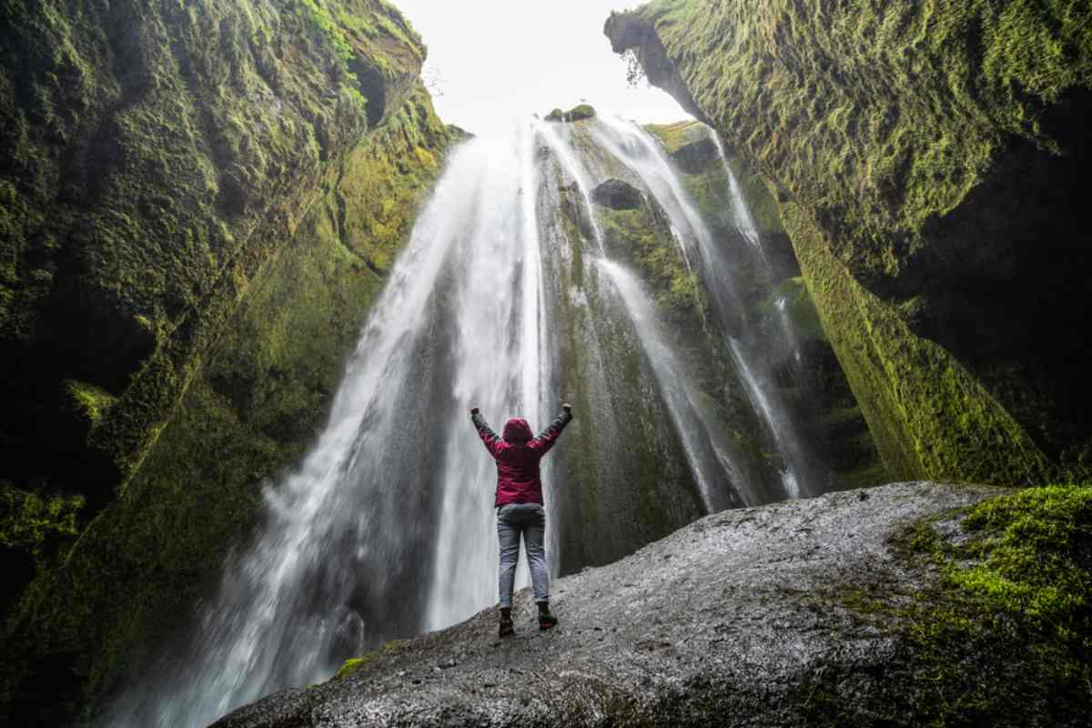 Gljúfrabúi Waterfall