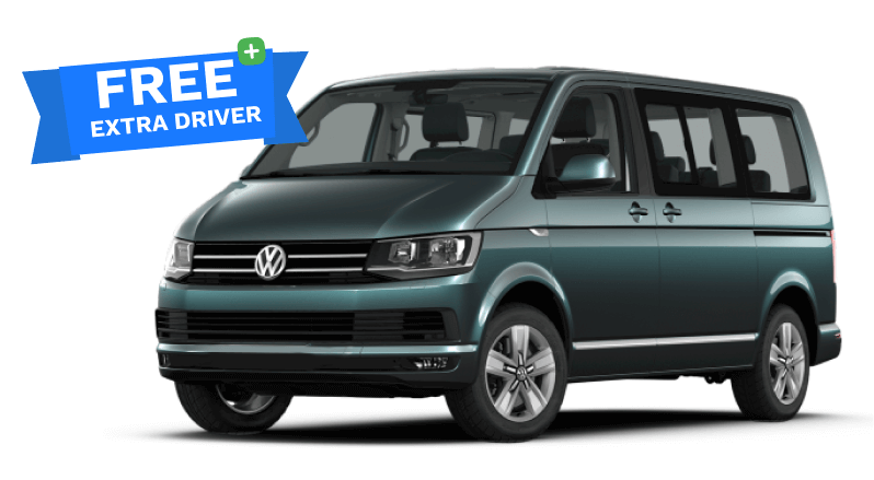 VW Caravelle 4x4 rental in Iceland